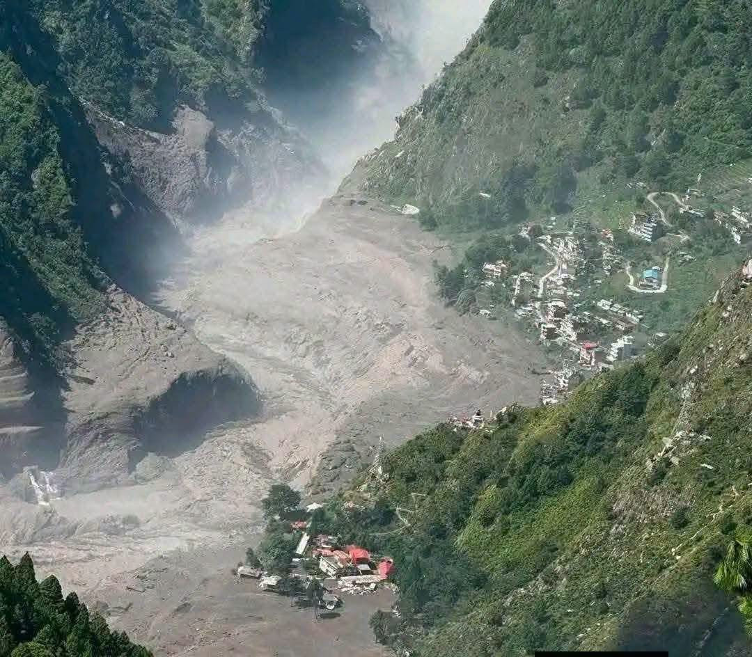 Nepal flood affected area in Rasuwa, 2026